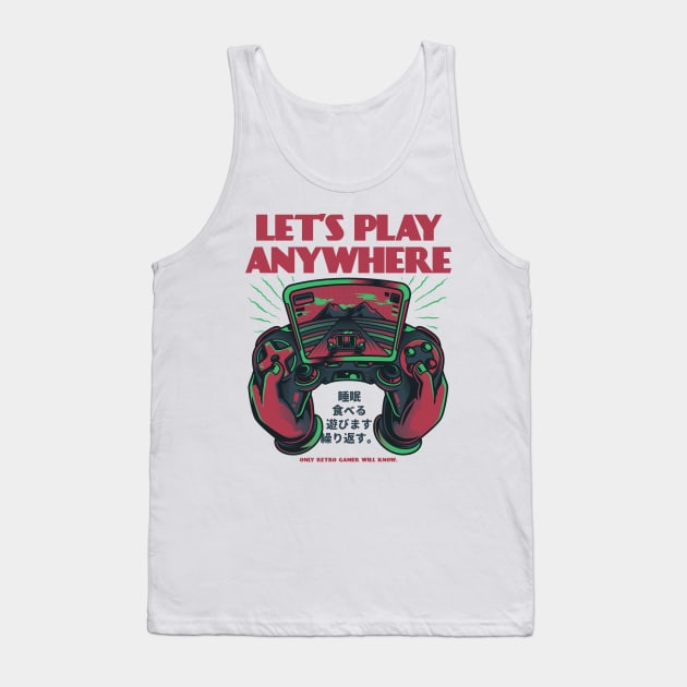 Gamer T-shirt Tank Top by Kingdom Arts and Designs